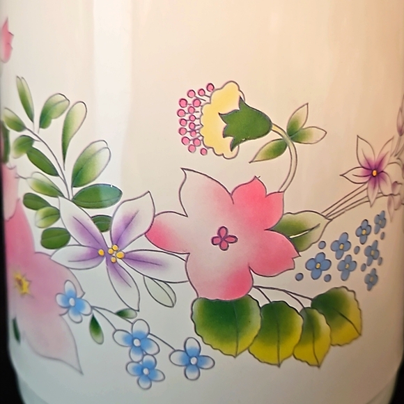 Vintage Phoenix Insulated Coffee Tea Thermal Server Vacuum Carafe Primary Flower - Picture 5 of 15